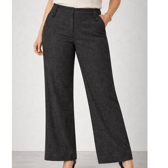 Rafaella Pants - Flare Y2K Old Money Gray Tailored Dress Pants Women’s 6 CareerCore Slacks